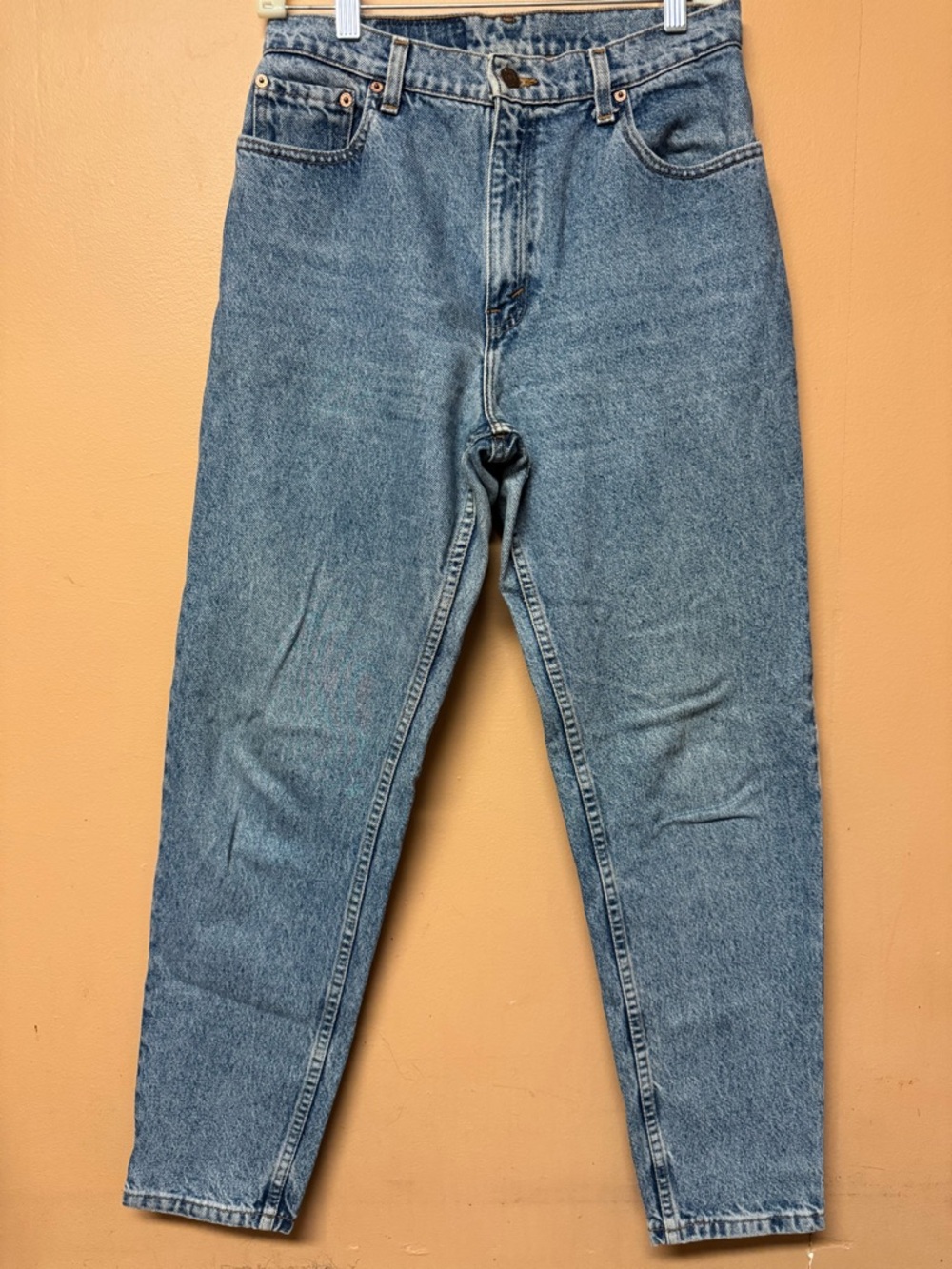Vintage Levi's 550 Mom Jeans Relaxed Fit Tapered Leg Size 30 High Rise 1994